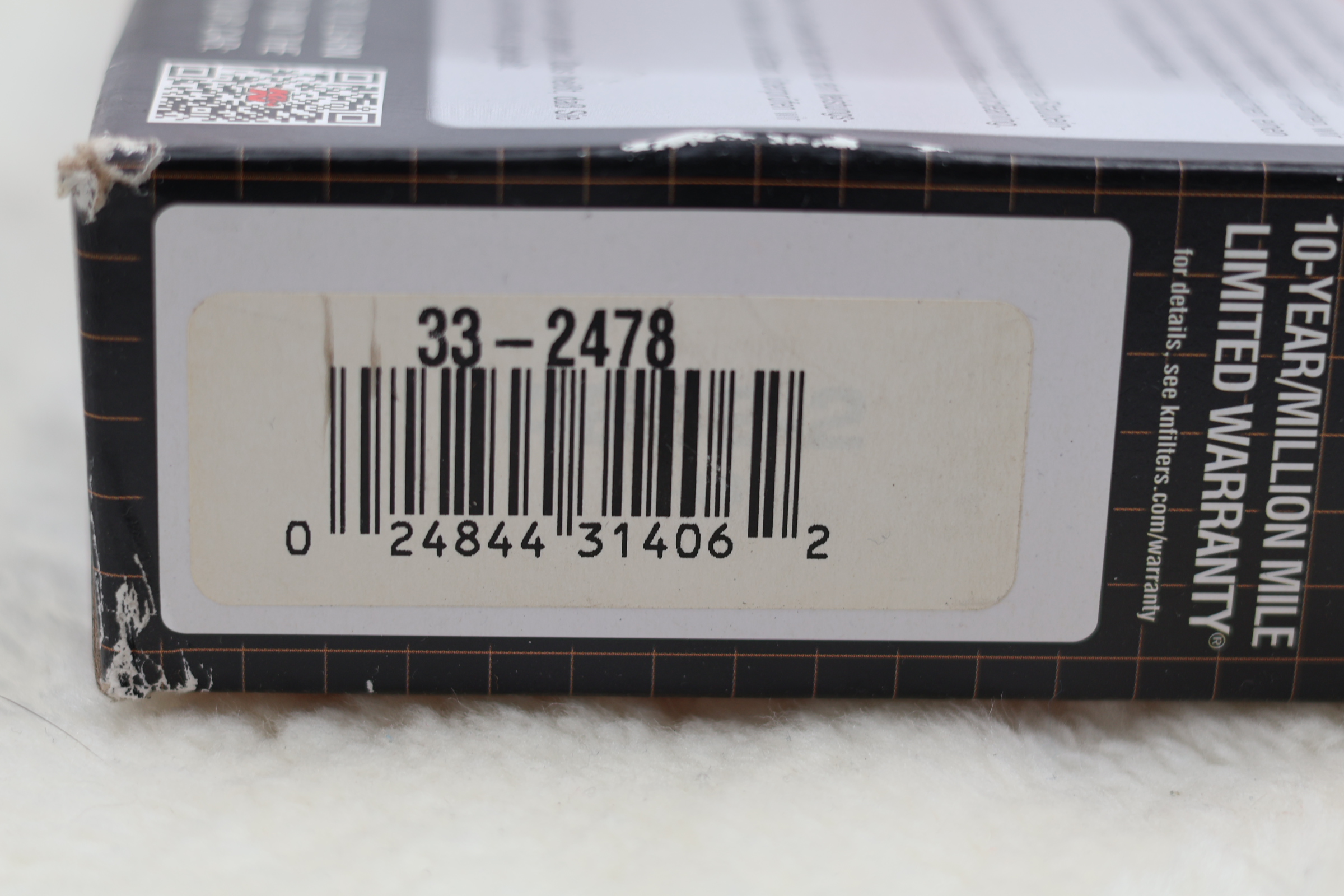 K&N High-Flow Air Filter 33-2478 Washable Reusable - Image 2