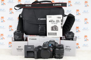 Canon EOS Rebel T6 DSLR Camera Kit with Lenses and Bag