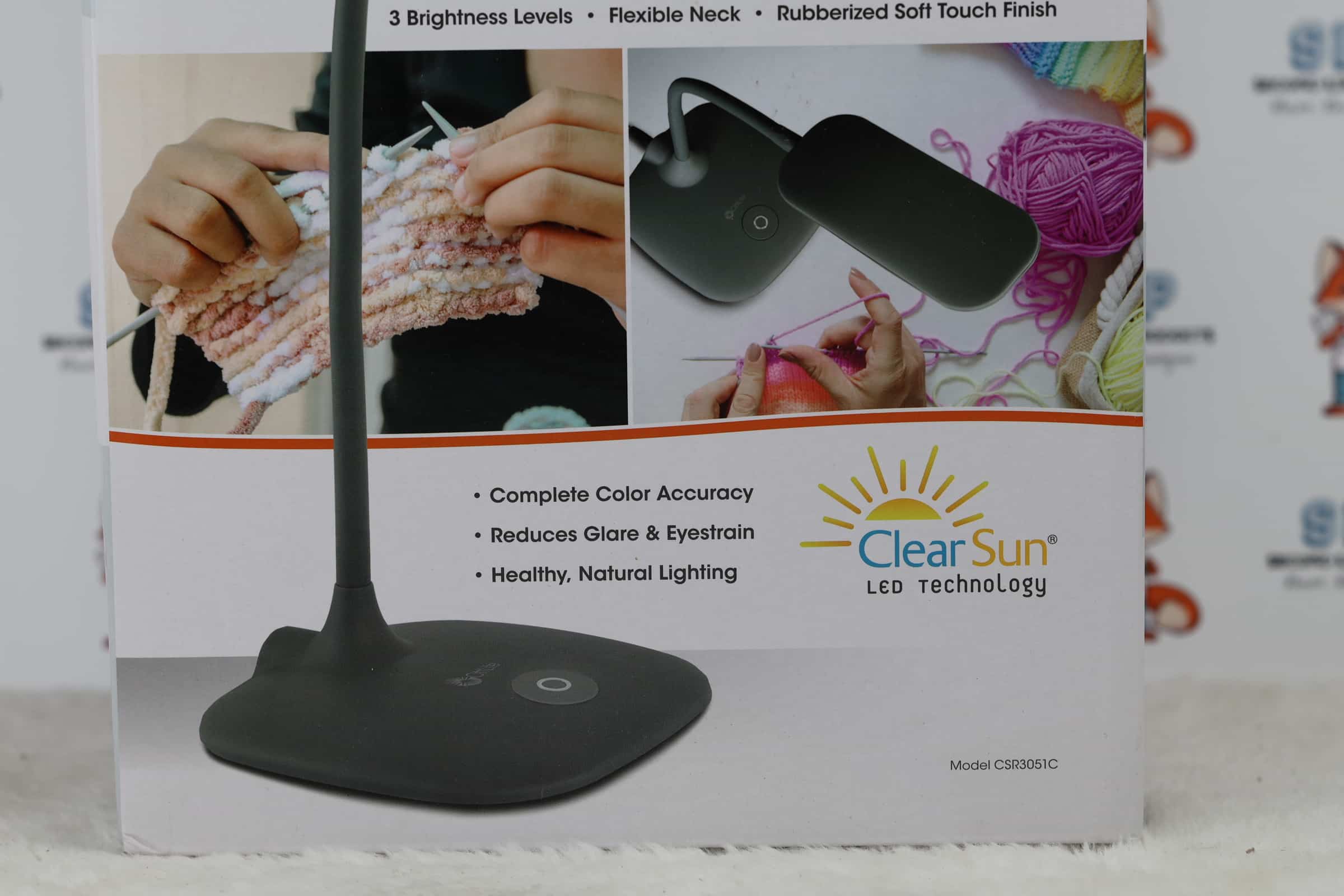 OttLite Flexible Soft Touch LED Desk Lamp with ClearSun - Image 2