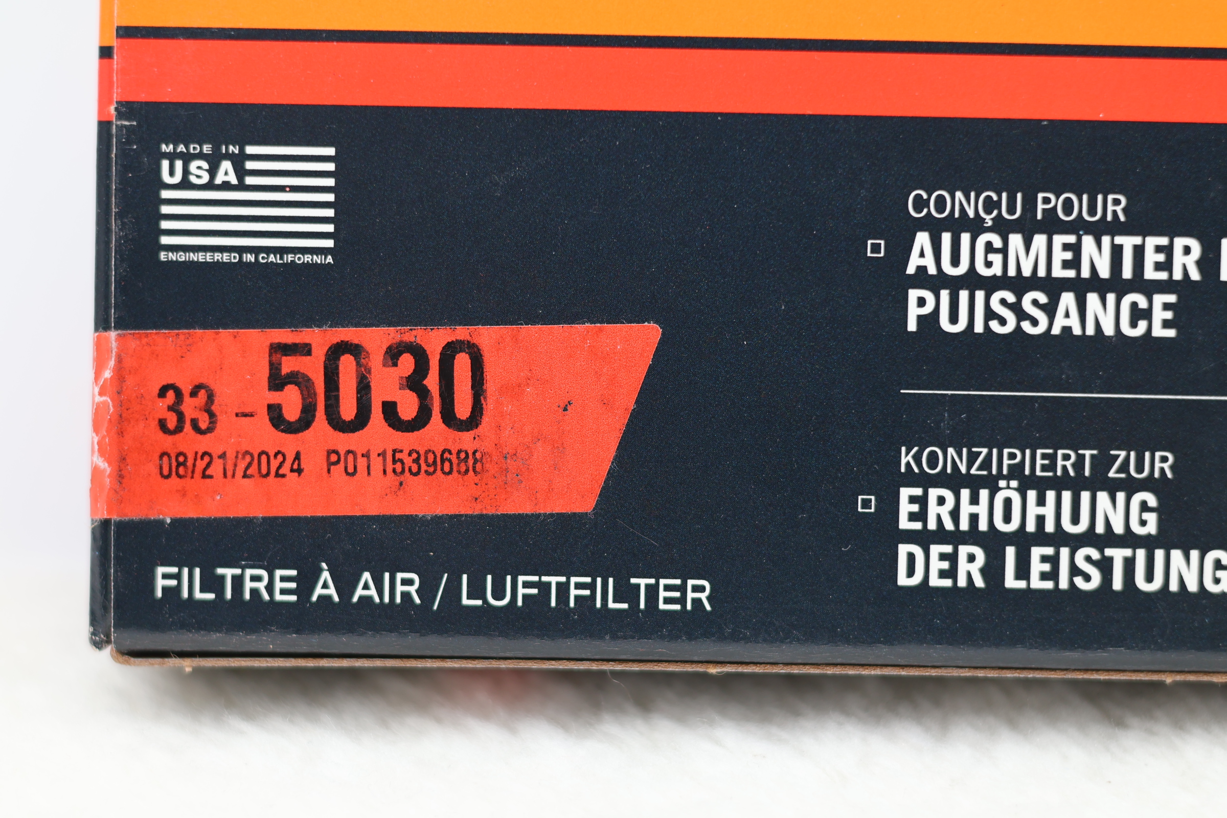 K&N Performance Lifetime Engine Air Filter 33-5030 - Image 4