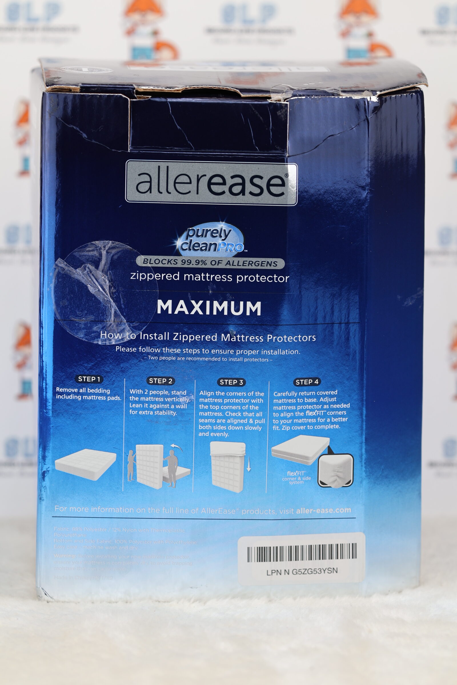 AllerEase Maximum Zippered Mattress Protector King Size - Image 5